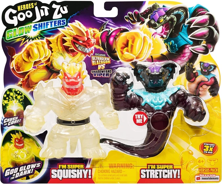 Heroes of Goo Jit Zu Glow Shifters — Ultraglow Blazagon VS