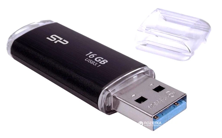 Pendrive Silicon Power Blaze B02 16GB USB 3.0 Black (SP016GBUF3B02V1K) - obraz 2