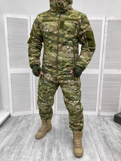 Зимовий тактичний костюм Softshell MultiCam Мультикам XL - зображення 1