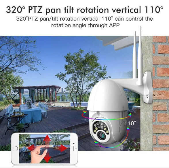 Уличная IP камера видеонаблюдения поворотная WiFi камера Sdeter IPC-V380-Q10 1080P - изображение 4