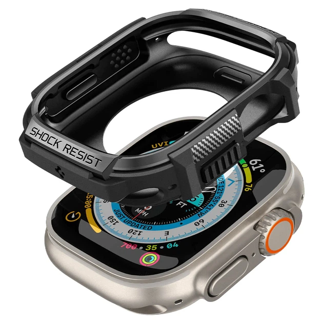Чехол Spigen Rugged Armor для Apple Watch Ultra 1/2/3 49mm Black (ACS05456) - изображение 2