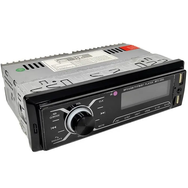 Автомагнитола 1DIN с сенсорным дисплеем Sound Box-3885MP3 Bluetooth, с пультом ДУ, 2хUSB, 200Вт - изображение 6