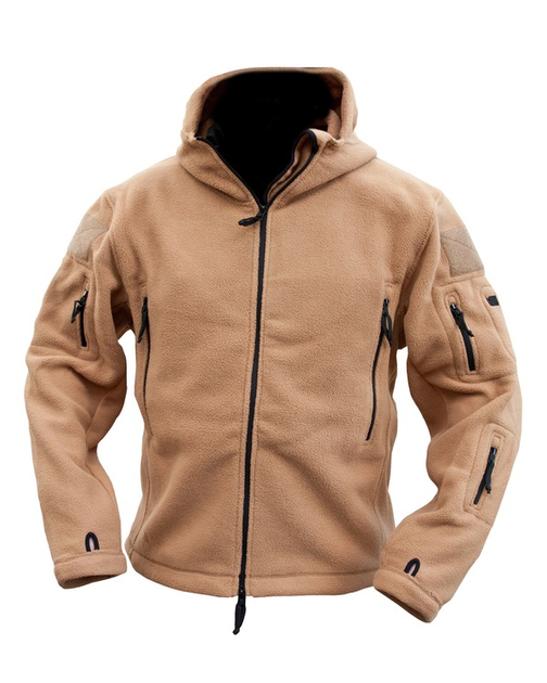 Фліс тактичний KOMBAT UK Recon Hoodie, койот, M - изображение 2