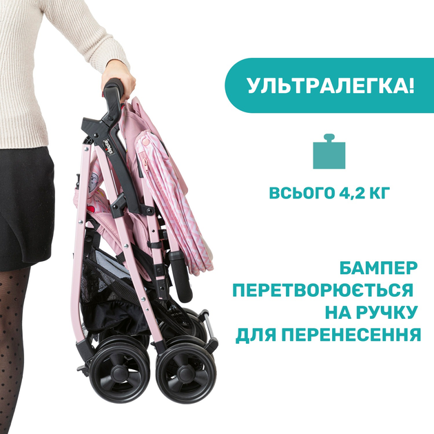 Прогулочная коляска Chicco Ohlala 3 Candy Pink (79733.20) – фото