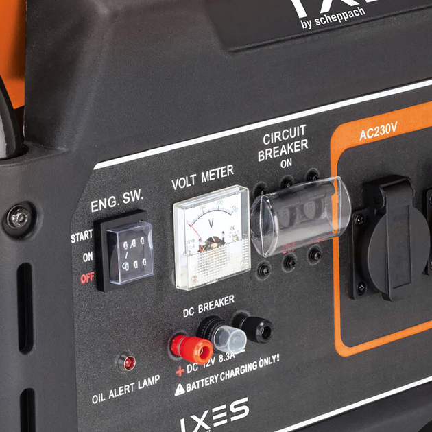 Генератор бензиновый IXES IX-BGS-7100 5000 Вт Black / Orange - изображение 2