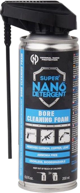 Средство для чистки ствола General Nano Protection Bore Cleaning Foam спрей 200 мл (4290133) - изображение 1
