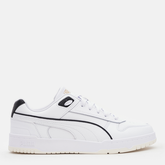 Акція на Чоловічі кеди низькі Puma RBD Game Low 38637301 44.5 (10UK) 29 см Puma White-Puma Black-Puma Team Gold від Rozetka