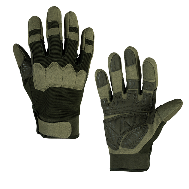 Перчатки тактические полнопалые, сенсорные Prometey UAD Олива L - изображение 1