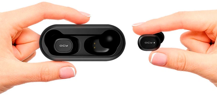 Słuchawki QCY T1C TWS Bluetooth Czarne (6957141405772_001006901247) - obraz 7