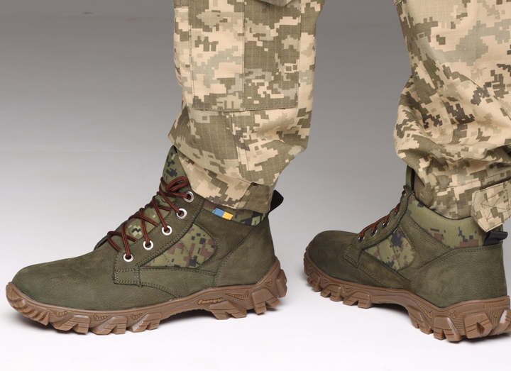 Тактические кроссовки ВСУ кожаные, военные кроссовки В-25 42 размер - изображение 1
