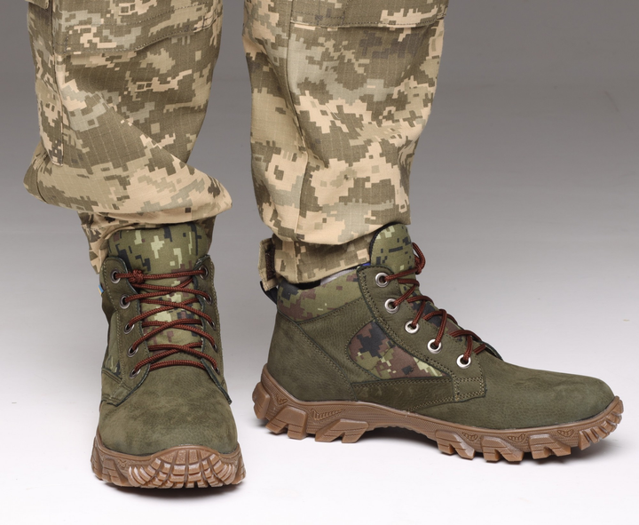 Тактические кроссовки ВСУ кожаные, военные кроссовки В-25 45 размер - изображение 2