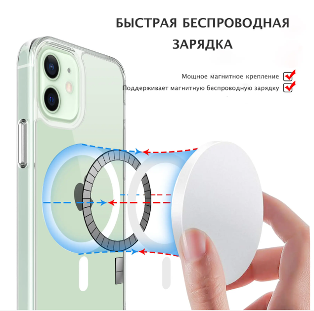 Чохол для iPhone 14 Pro Max Space Case з MagSafe Протиударний Прозорий - зображення 5
