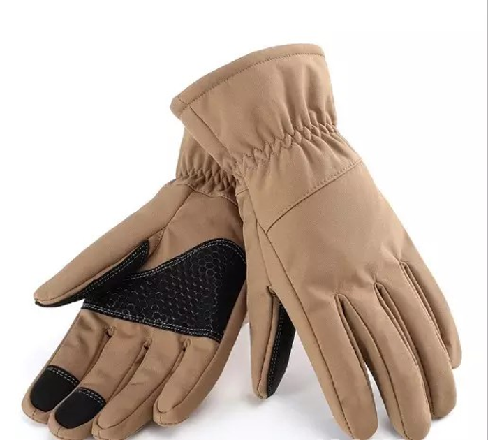 Тактические перчатки зимние военные, армейские зимние перчатки ВСУ хаки размер XL - изображение 1