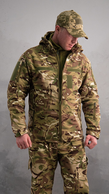 Куртка тактична Softshell Мультикам ЗСУ (Розмір 46) - зображення 1
