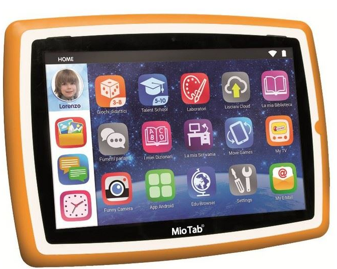 Обучающий детский планшет 10" Lisciani Giochi Mio Tab 1/16GB 4 ядра microSD Android 7.0 - изображение 2