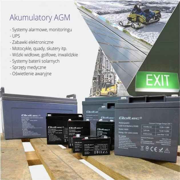 Akumulator Qoltec AGM 12V-9Ah max. 135A (53031) - obraz 7