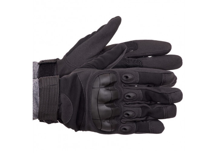 Тактичні рукавички T-Gloves розмір L чорний - зображення 1