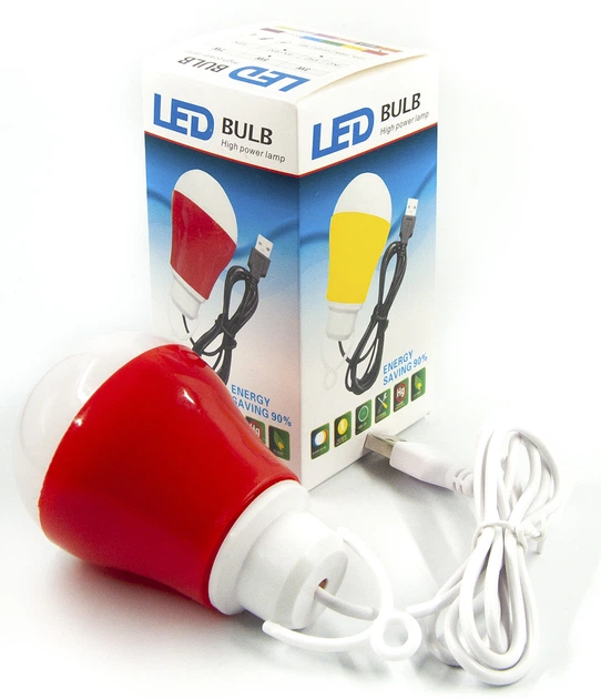Ночник Dengos 5W 400lm 5V USB Red (LED-BULB-5V5W-RED) - Фото 3 Ночник Dengos 5W 400lm 5V USB Red (LED-BULB-5V5W-RED) - изображение 3