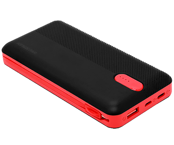 Повербанк Power Bank Sword SW-20PO3 20000 mAh Micro USB / Lightning / Type-C чорно-червоний (24409-SW20PO3_1091) - зображення 5
