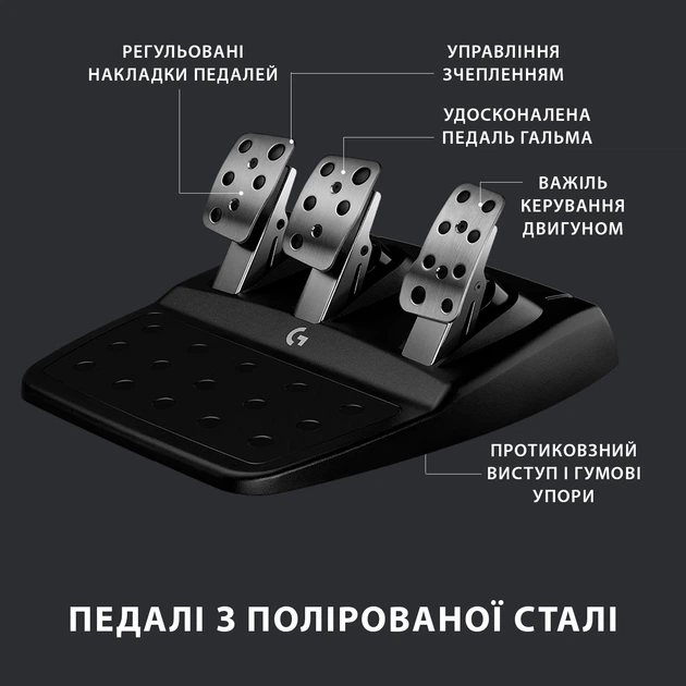 Logitech G923 Racing Kierownica i pedały do ​​PS4 i PC (941-000149) - obraz 7