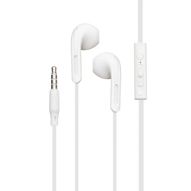 Наушники HOCO Rhyme with mic M39 96дБ white - Фото 1 Наушники HOCO Rhyme with mic M39 96дБ white - изображение 1