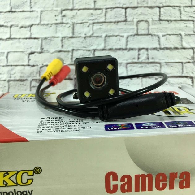 Камера заднего вида универсальная с подсветкой UKC CAR CAM 707 Led с разметкой - изображение 2