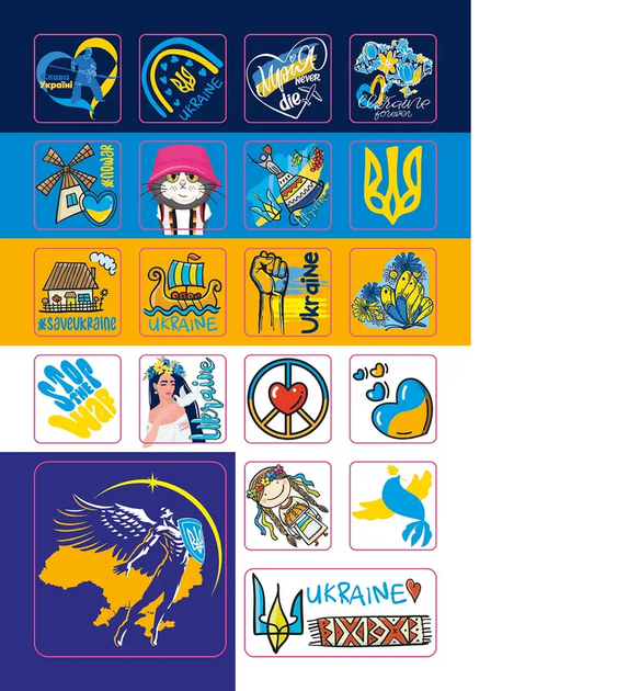 Наліпки (набір) Доброго вечора! 14,5х21см 4арк арт. 80A5DOB - Фото 3 Наліпки (набір) Доброго вечора! 14,5х21см 4арк арт. 80A5DOB - зображення 3
