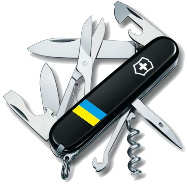 Складной нож Victorinox Climber Ukraine Флаг Украины 1.3703.3_T1100u - изображение 1