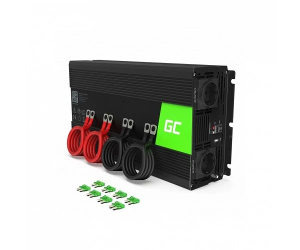 Преобразователь DC-AC Green Cell INV15 12V/230V 3000/6000W - Фото 1 Преобразователь DC-AC Green Cell INV15 12V/230V 3000/6000W - изображение 1