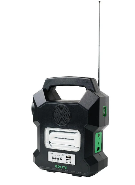 Фонарь кемпинговый GDLITE GD-1000A на солнечной батарее и зарядное устройство с радио, MP3 и повербанком - Фото 5 Фонарь кемпинговый GDLITE GD-1000A на солнечной батарее и зарядное устройство с радио, MP3 и повербанком - изображение 5