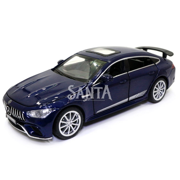 Игрушечная машинка металлическая Mercedes-Benz AMG «АвтоЕксперт» Мерседес синий звук свет 15*6*5 см (26902) - изображение 2