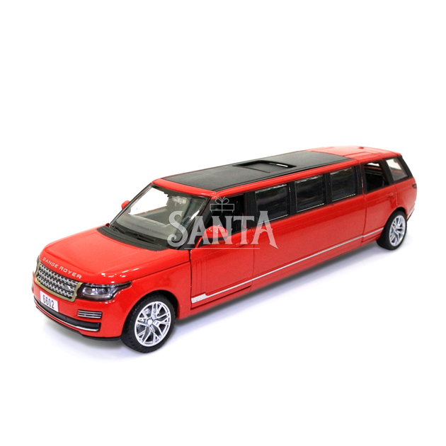 Іграшкова машинка металева Land Rover Range Rover Автопром Рендж Ровер Лімузин червоний 23*5*6 см (6622L) - зображення 2