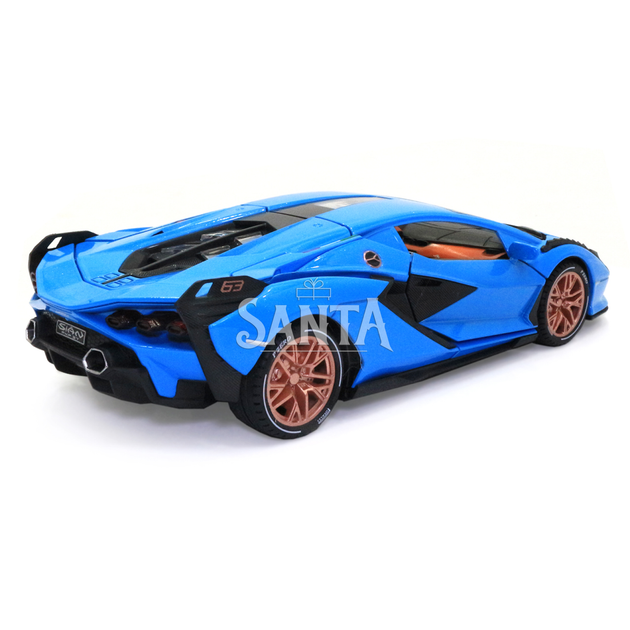 Игрушечная машинка металлическая Lamborghini Sian «АвтоЕксперт», Ламборджини Сиан, свет, звук, 20*8*5 см голубой (GT-1502) - Фото 3 Игрушечная машинка металлическая Lamborghini Sian «АвтоЕксперт», Ламборджини Сиан, свет, звук, 20*8*5 см голубой (GT-1502) - изображение 3
