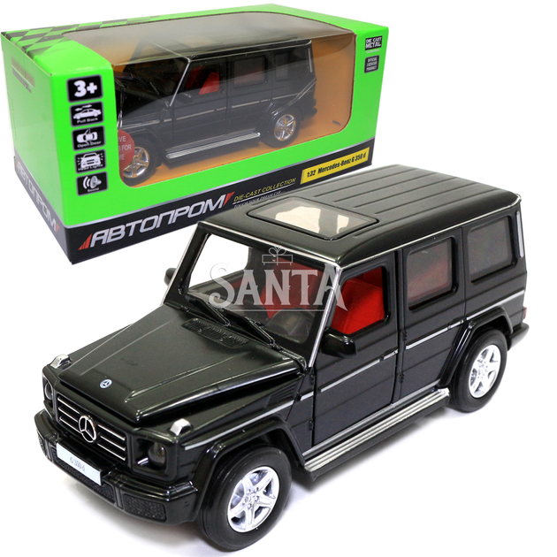 Игрушечная машинка металлическая «Mercedes-Benz G 350 d» Автопром Гелендваген, черный, 14*6*5 см, (68436) - Фото 1 Игрушечная машинка металлическая «Mercedes-Benz G 350 d» Автопром Гелендваген, черный, 14*6*5 см, (68436) - изображение 1
