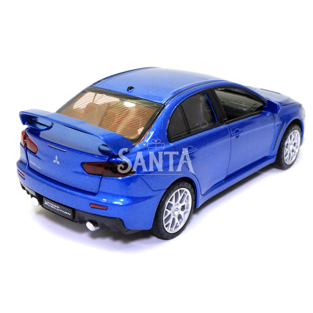 Игрушечная машинка металлическая «Mitsubishi Lancer Evolution» Автопром Митсубиси, синий, 14*5*5 см, (68462) - Фото 3 Игрушечная машинка металлическая «Mitsubishi Lancer Evolution» Автопром Митсубиси, синий, 14*5*5 см, (68462) - изображение 3