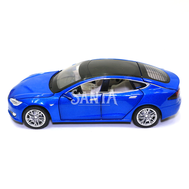 Іграшкова машинка металева Tesla «АвтоСвіт» Тесла синій, світло, звук, 15*4*5 см, (AS-2829) - зображення 3
