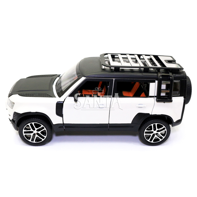 Машинка металлическая Land Rover Defender «AutoExpert» Дефендер джип белый звук свет 19*7*9 см (GT-1008) - изображение 3