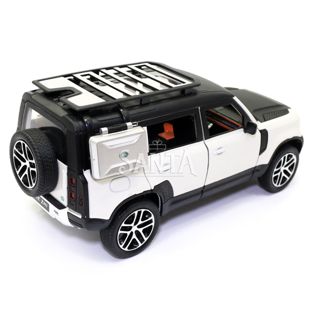 Машинка металлическая Land Rover Defender «AutoExpert» Дефендер джип белый звук свет 19*7*9 см (GT-1008) - изображение 4