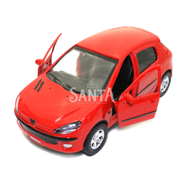 Машинка металлическая Peugeot 307 «Автосвіт» Пежо красный свет