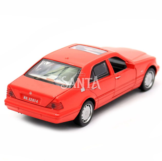 Детская машинка игровая автопром «Mercedes» W140, 15, свет, звук, двери открываются, красный (3214) - изображение 5