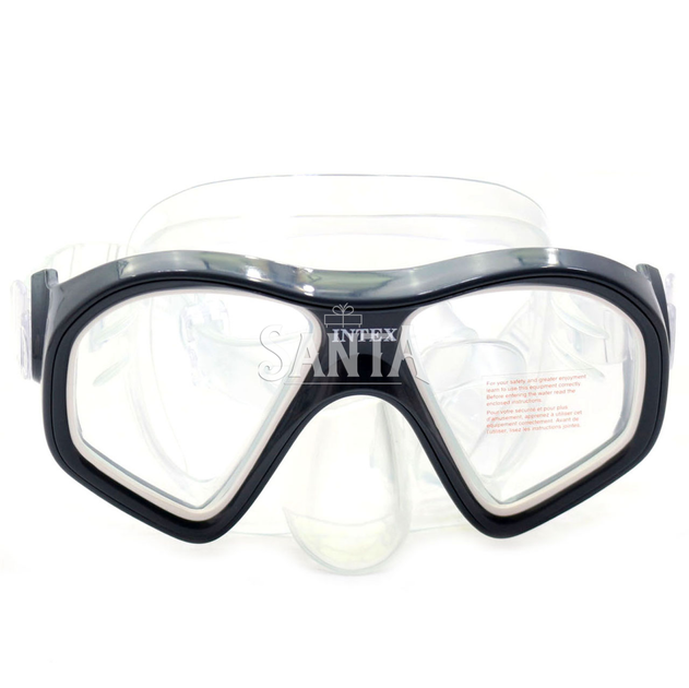 Маска для подводного плавания Reef rider masks INTEX, серая (55977) - изображение 3