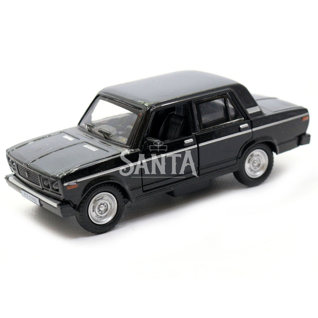 Машинка игровая автопром «ВАЗ-2106» Чёрный со световыми и звуковыми эффектами, 13х5х5 (7793) - изображение 4