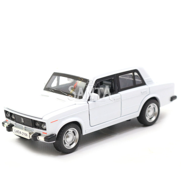 Машинка игровая автопром «ВАЗ-2106» Белый со световыми и звуковыми эффектами (7642) - изображение 2