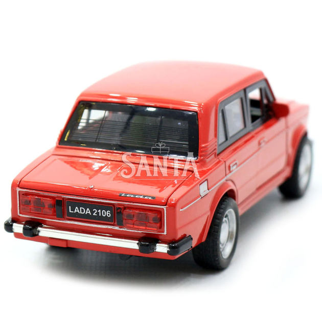 Машинка игровая автопром «ВАЗ-2106» Красный со световыми и звуковыми эффектами (7642) - изображение 4