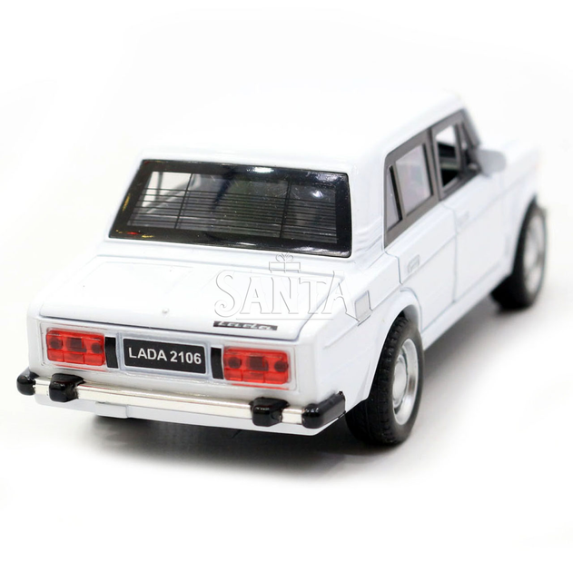 Машинка игровая автопром «ВАЗ-2106» Белый со световыми и звуковыми эффектами (7642) - изображение 4