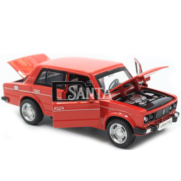 Машинка игровая автопром «ВАЗ-2106» Красный со световыми и звуковыми эффектами (7642) - изображение 8