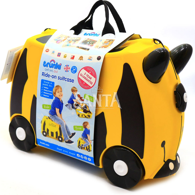 Чемоданчик Trunki детский для путешествий Bernard Bumble Bee (0044-GB01-UKV) - изображение 2