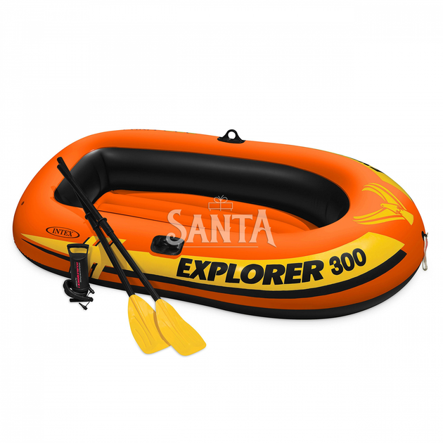 Надувная лодка Intex 211x117x41 см, Explorer 300 Set+, пластиковые весла и ручной насос (58332) - Фото 1 Надувная лодка Intex 211x117x41 см, Explorer 300 Set+, пластиковые весла и ручной насос (58332) - изображение 1