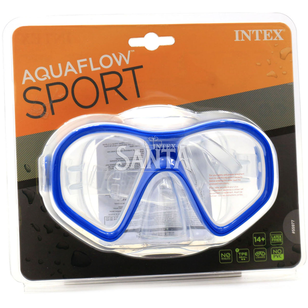 Маска для подводного плавания Reef rider masks INTEX, голубая (55977) - изображение 2