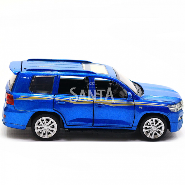 Машинка игровая автопром «Toyota Land Cruiser» металл, 14, (свет, звук, двери открываются) 6608 - изображение 5
